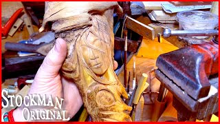 Update on Carving Sacagawea into Red Cedar Driftwood