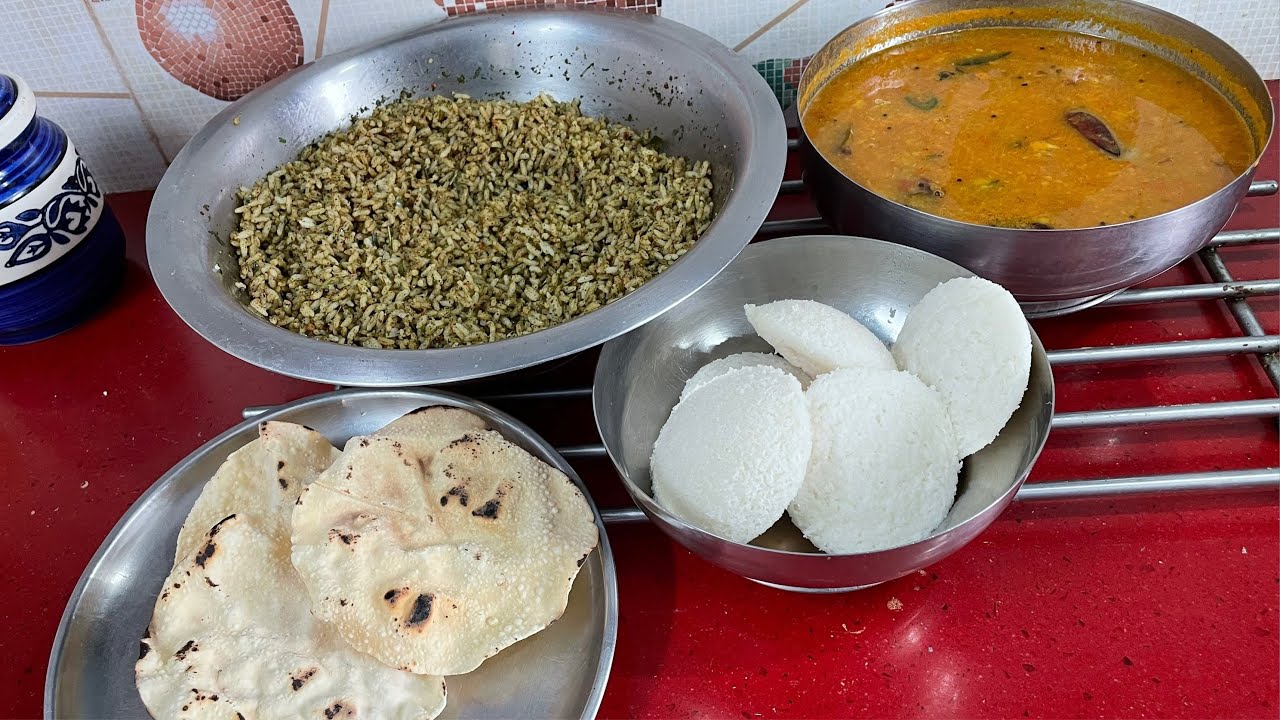 Resataurant Style Sambar & Soft Idli for Breakfast I Curry Leaves Rice for Lunch I