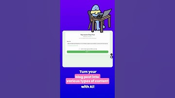 Repurpose blog posts with AI! #aiautomation #chatgpt #aitools