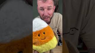 Candy corn you can cuddle without the sugar! The Candy Corn Warmies brings adorable Halloween vibes