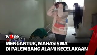 Jatuh Dari Motor, Seorang mahasiswa kecelakaan hingga tewas di Palembang | Kabar Pagi tvOne