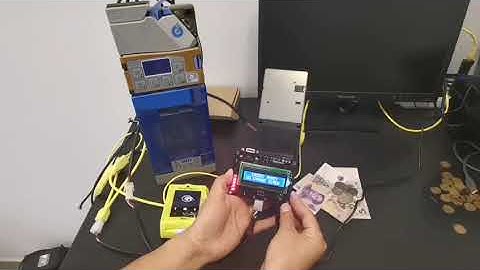 Letpos convert MDB payment credit to RELAY pulse output Testing with nayax vpos touch card reader