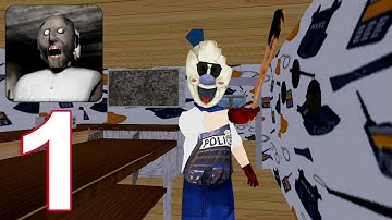 Granny Ice Scream Police The scary Game Mod Gameplay Walkthrough Part 1 (IOS/Android)