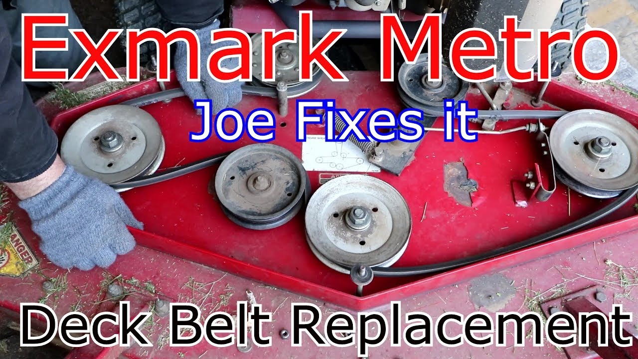 Exmark Metro Deck Belt Replacement How To - YouTube