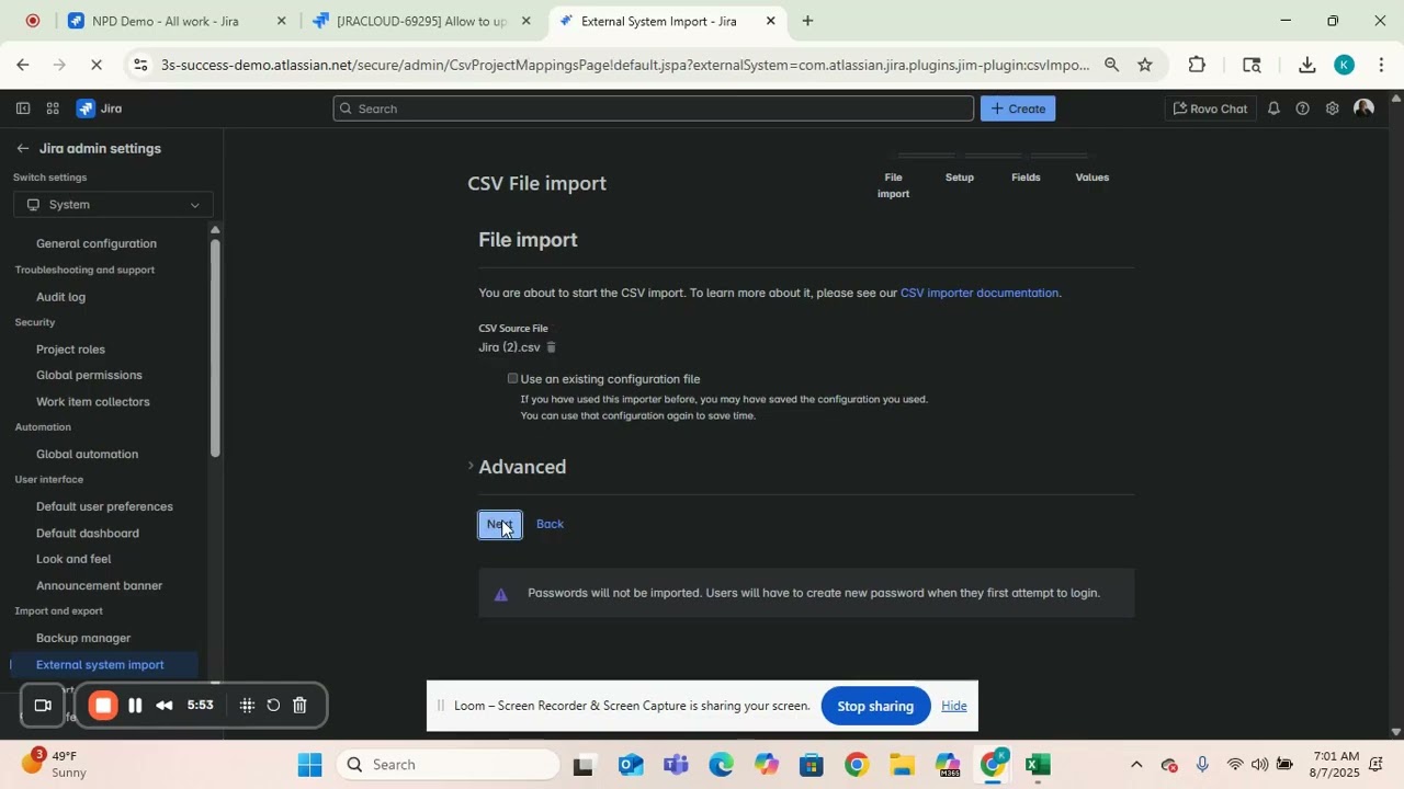 Updating Existing Issues in JIRA Using the CSV Importer
