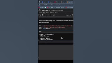 How can you add the key-value pairs from one dictionary into another dictionary? #ai #dataanalytics