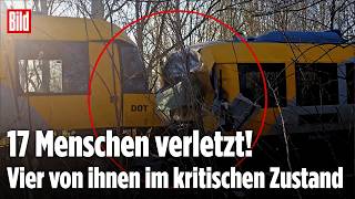 ZUGUNGLÜCK IN KOPENHAGEN: Bei einem Horror-Crash werden 17 Menschen verletzt