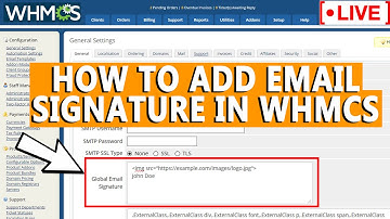 [🔴LIVE] How to add Email Signature in WHMCS?