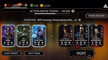 MK Mobile, Boss 120 Fatal Action Movie Tower Rewards