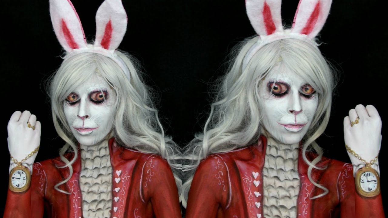 Alice In Wonderland White Rabbit Makeup Tutorial YouTube