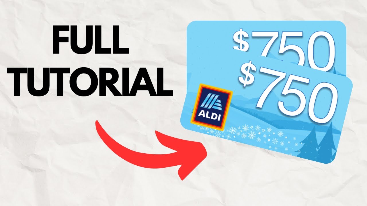 Full Tutorial on The Aldi $750 Gift Card Survey | Save on Aldi - YouTube
