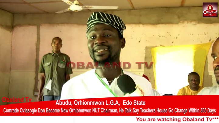 Comr. Oviasogie Don Become New Orhionmwon NUT Chairman, Promise Say Teachers’ House Go Wear New Look