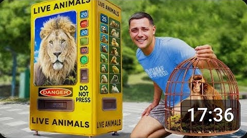 I Found a LIVE Animal Vending Machine…