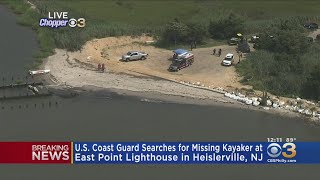U.S. Coast Guard Searches For Missing Kayaker In Heislerville, New Jersey