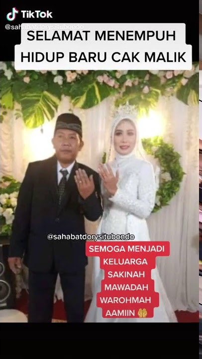 Selamat Menempuh hidup baruu cak malikk🙏😇