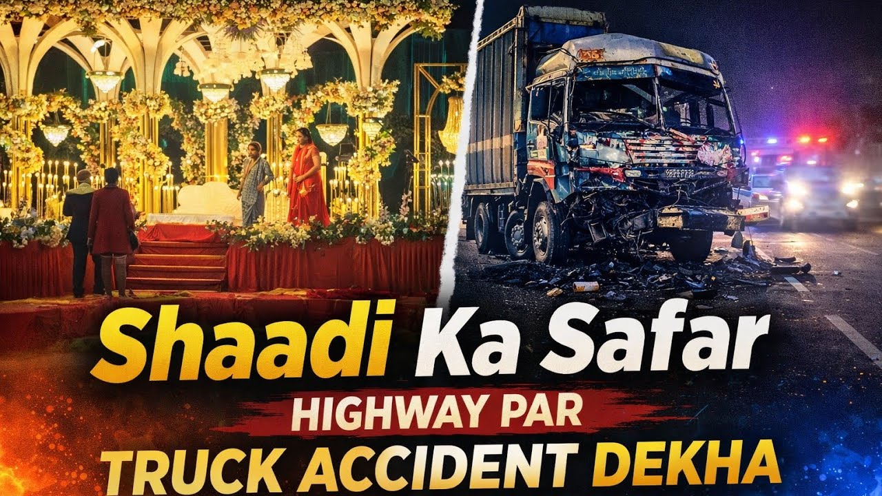 Shaadi Ka Safar | Highway Par Truck Accident Dekha 💥🚛 | Full Vlog #LucknowVlog #WeddingVlog #truck 