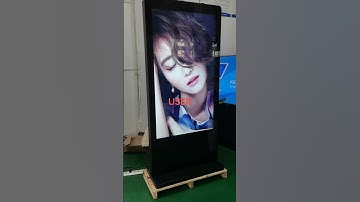 Aging test for outdoor 65 inch floor standing LCD display
