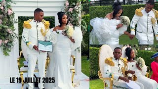 MARIAGE RELIGIEUX CHRISTOPHE KISOLOKELE & AURELIE MAZAMBA AUX PYRAMIDES DE PORT MARLY