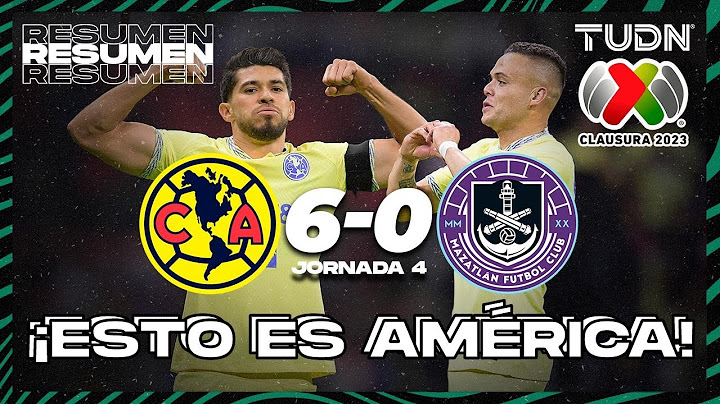Resumen y goles | América 6-0 Mazatlán | Liga Mx - CL2023 J4 | TUDN