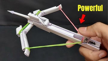 Powerful Paper Compound Crossbow | How to Make a Paper Crossbow That Shoots | Easy Tutorial