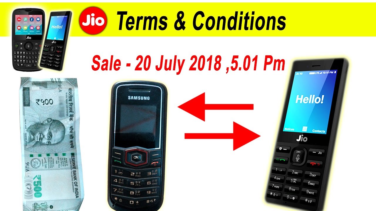 Jiophone Exchange offer के कुछ Terms & Conditions Jio Phone लेने से पहले जानने जरूरी है