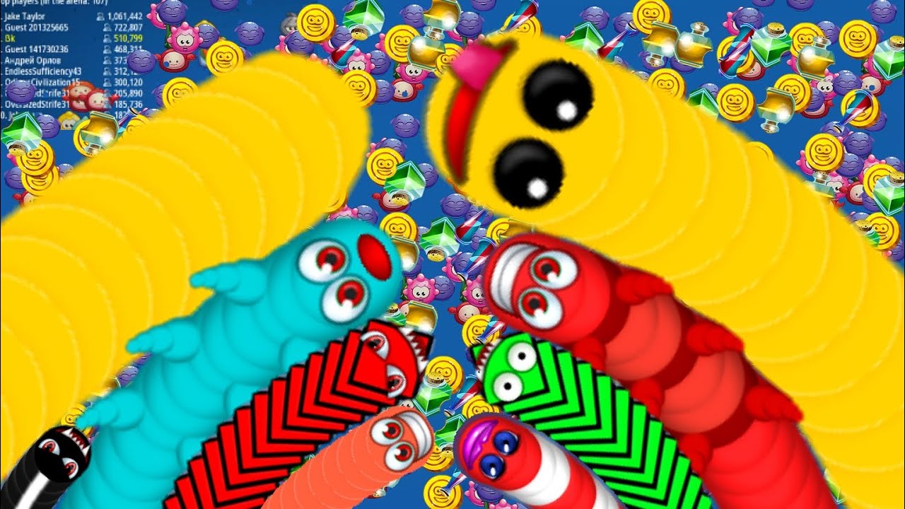 world record score 7,786,368,Top 1 biggest snake Worms Zone io/saamp