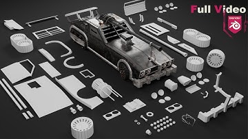 Complete 3D Car Modeling Tutorial | 1970 Dodge Challenger | Full Car Build in Blender (Start to End)