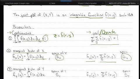 Probability Theory L37 Part a Section 4.4 Part 1 Continuous Bivariate Distributions