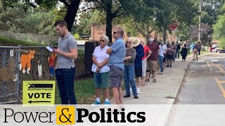 Pandemic protocols causing long lines at the polls