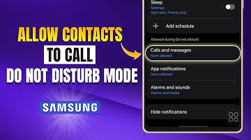 How to Allow Certain Calls on Do Not Disturb on Samsung | Allow Certain Contacts to Ring on DND