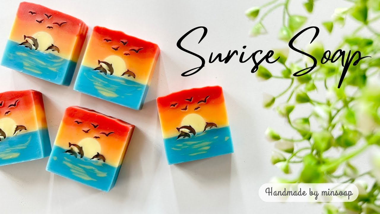 Making Cold Process Soap. Sunrise Soap - YouTube