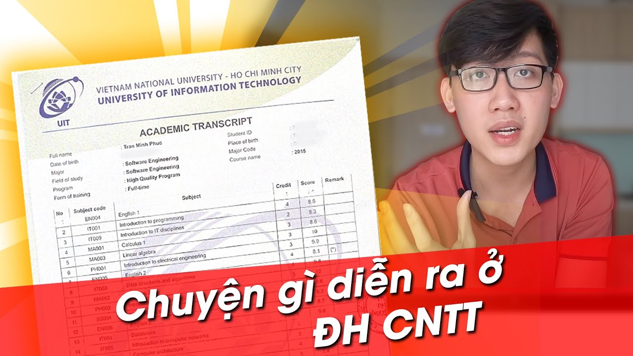 Bảng điểm ĐH của mình và chuyện gì diễn ra ở ĐH CNTT? - youtube