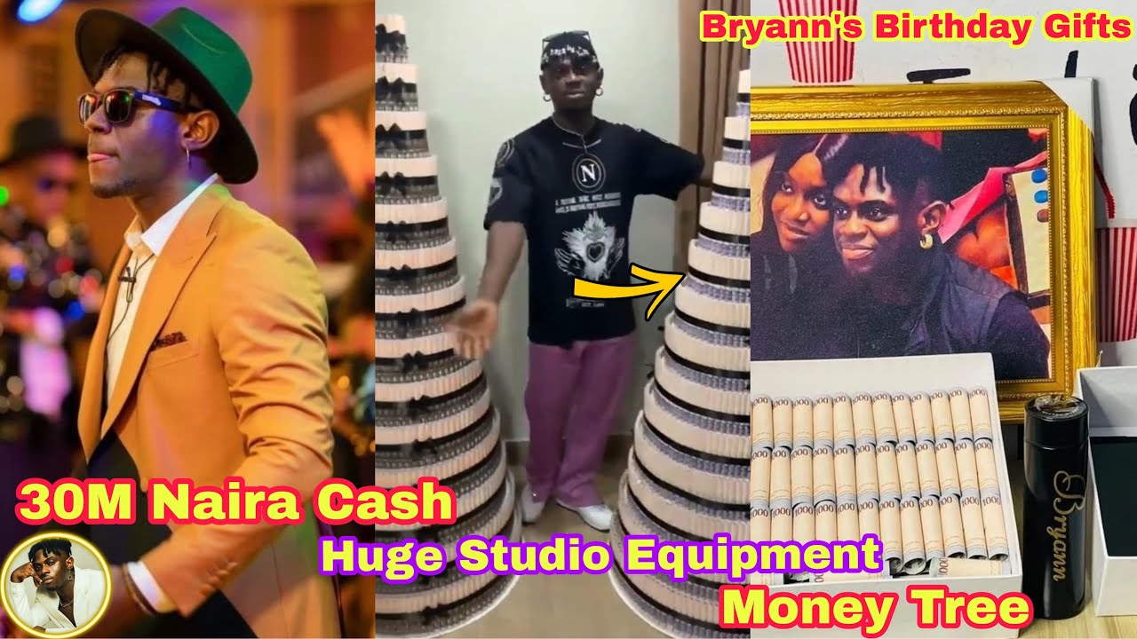 Bryann Receives #30Million, New Car, Studio Equipment, Money Cake, On # ...