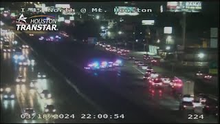 HPD: Northbound lanes of North Freeway shut down at West Road after person hit, killed by vehicle