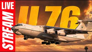 Ilyushin IL-76 🔴 Lisbon Airport LIVE Plane Spotting