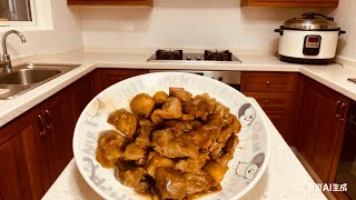 電飯煲栗子🌰炆排骨（￼腩排）￼