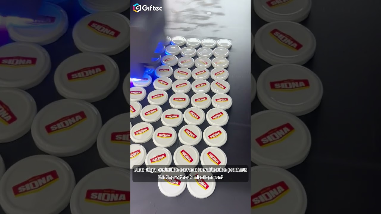 CCD Visual Positioning UV Conveyor Printer for Lron Can Lid Printing | Digital AI Camera UV Printer