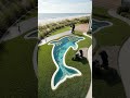 Amazing Dolphin Shape Pool Near The Beach 😍 | Dream House Tour#Shorts #YouTubeShorts #viralshorts