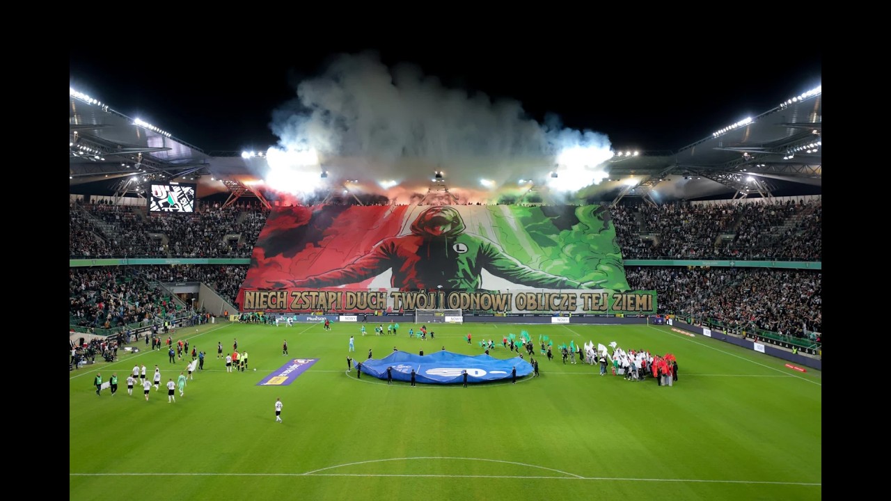Doping i oprawa kibiców Legii na meczu z Cracovią