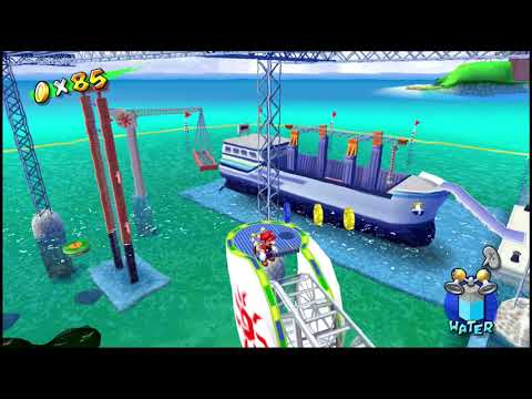 Super Mario Sunshine - Ricco Harbor: 100-Coin Shine