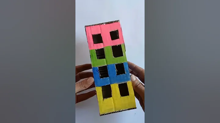how to make a cardboard building #shorts