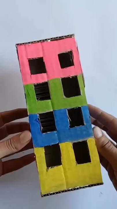 how to make a cardboard building #shorts