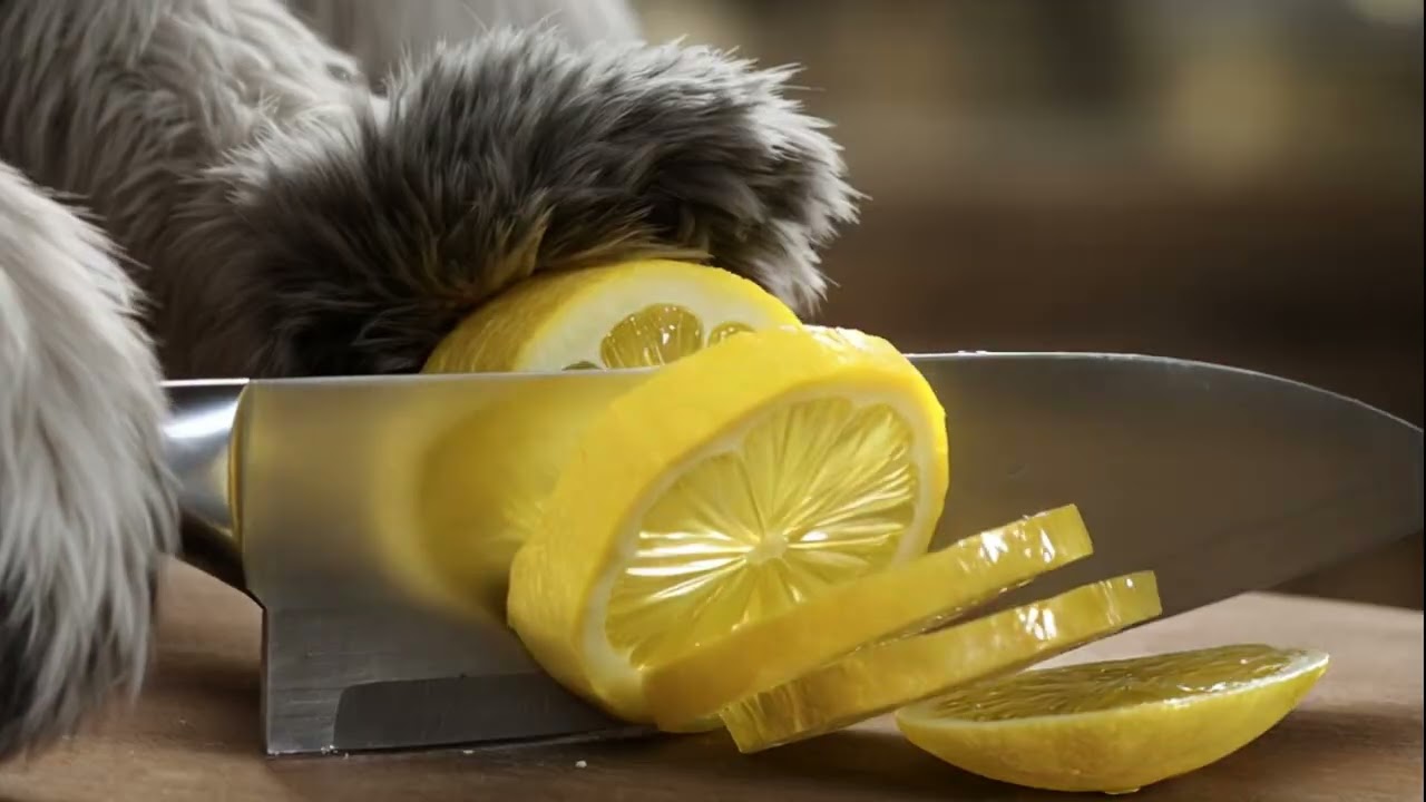 ASMR Dog Cutting Glass Fruits 🍍🥝🍓 | Relaxing Satisfying Sounds