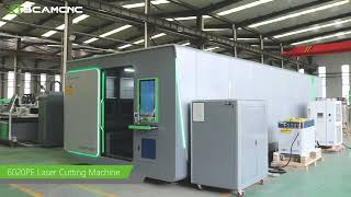 Full Cover Enclosed Cnc Fiber Laser Cutting Machine With Exchage Table 35 Mm Stainless Steel Cut