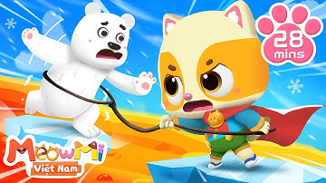 Giải cứu gấu Bắc Cực | Bảo vệ môi trường xung quanh | Nhạc thiếu nhi | MeowMi Gia đình những chú mèo