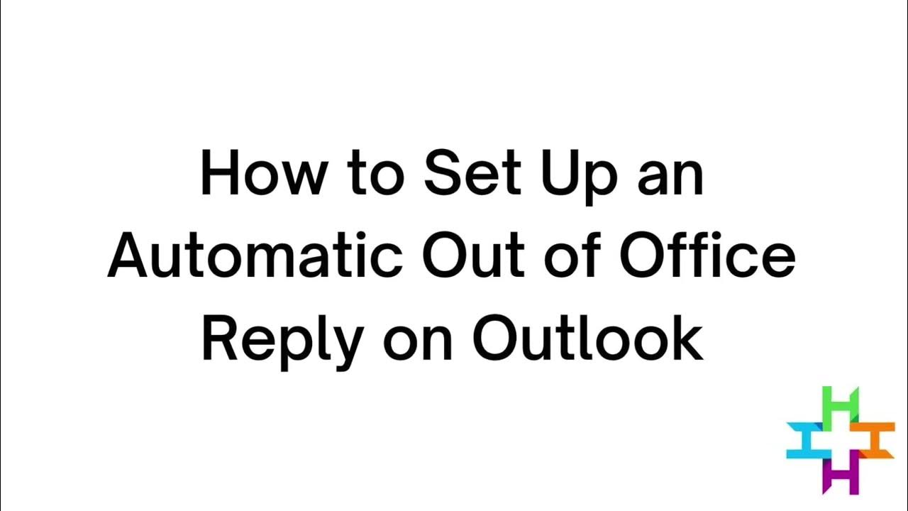 how-to-set-up-an-out-of-office-reply-in-outlook-youtube