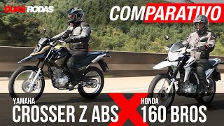 Comparativo Honda Bros 160 x Yamaha Crosser 150 ABS 2023