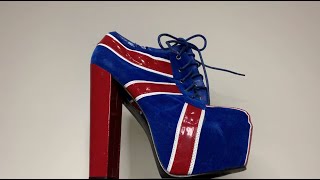 My patriotic Union Jack heels!