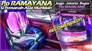 LEGA BANGET CUYY... Naik Bis Kasta Tertinggi PO Ramayana Seri E2 Jogja - bogor Via Magelang