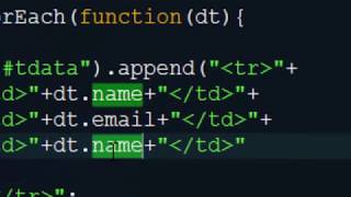 Display JSON data in table using JQuery